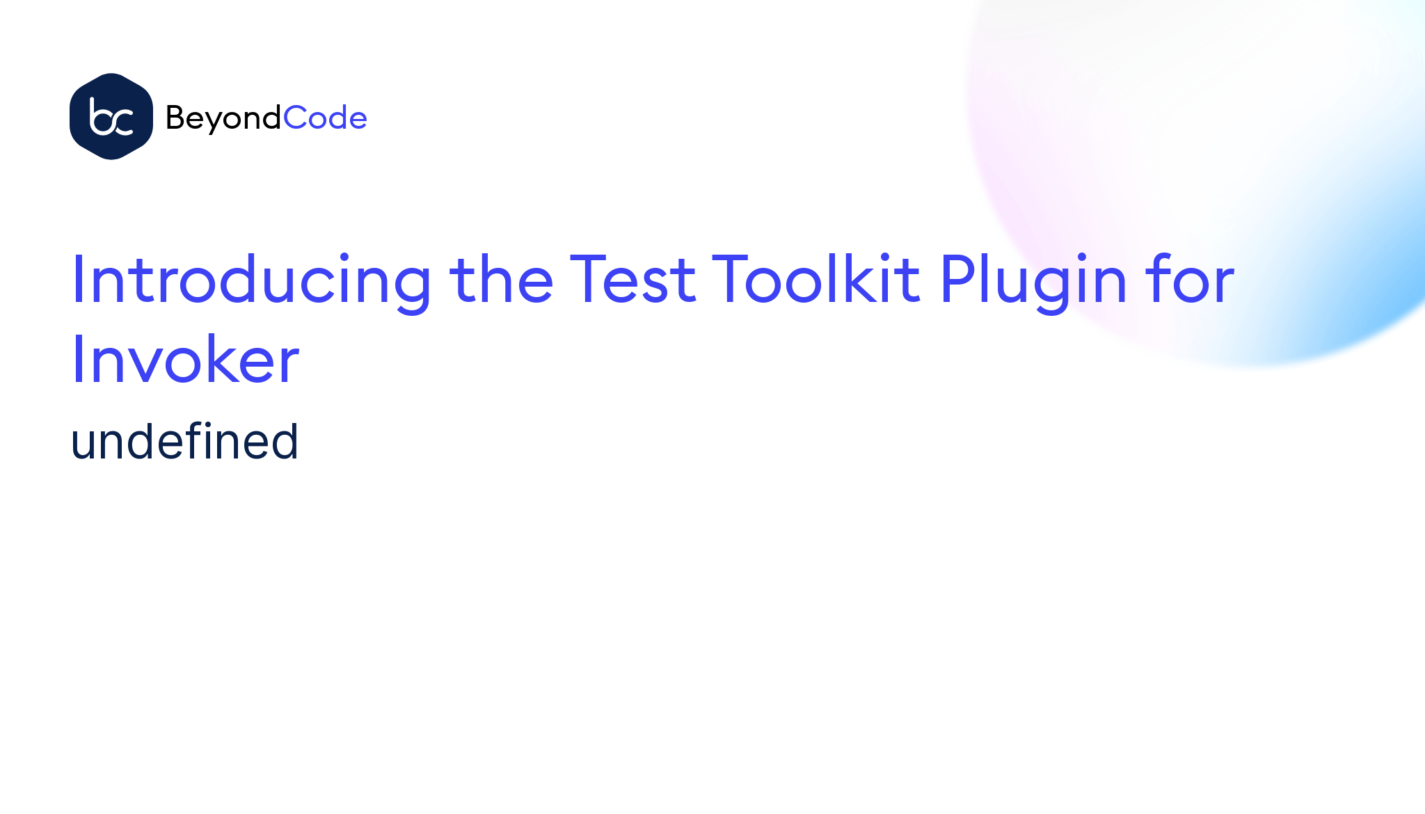 Introducing Invoker Test Toolkit Plugin Beyond Code - Ocean Illustration Collection - High Resolution Quality
